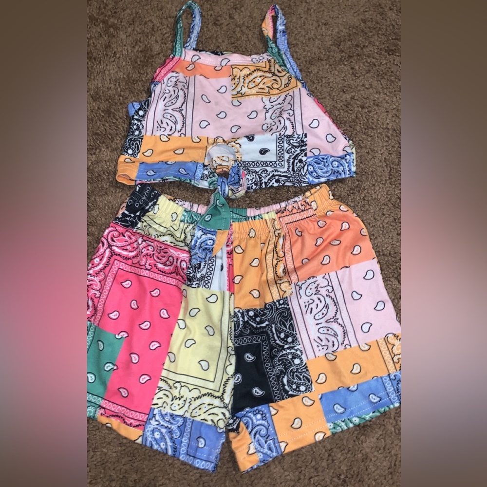 Bandana matching set off SHEIN.